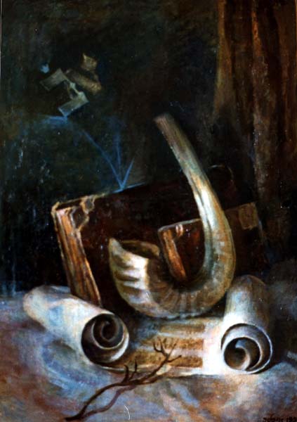 Antique Books and Shofar