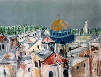 Old City of Jerusalem with the Dome on the Rock